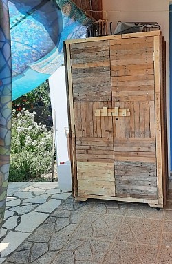 Part of an outdoor kitchen